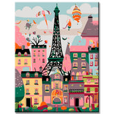 Painting by Numbers Illustration Paris